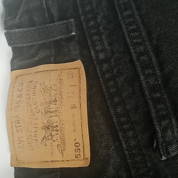 Vintage Levis 550 orange label cutoff denim shorts 1996 - Picture 3 of 8